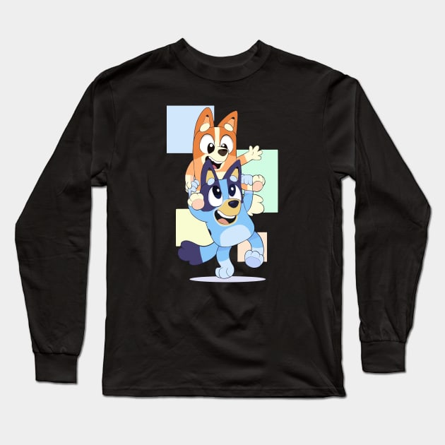 Funny Bluey Long Sleeve T-Shirt by Inspire Gift